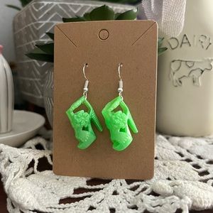 *3 for $20* Floral Heeled Sandal Barbie Shoe Earrings